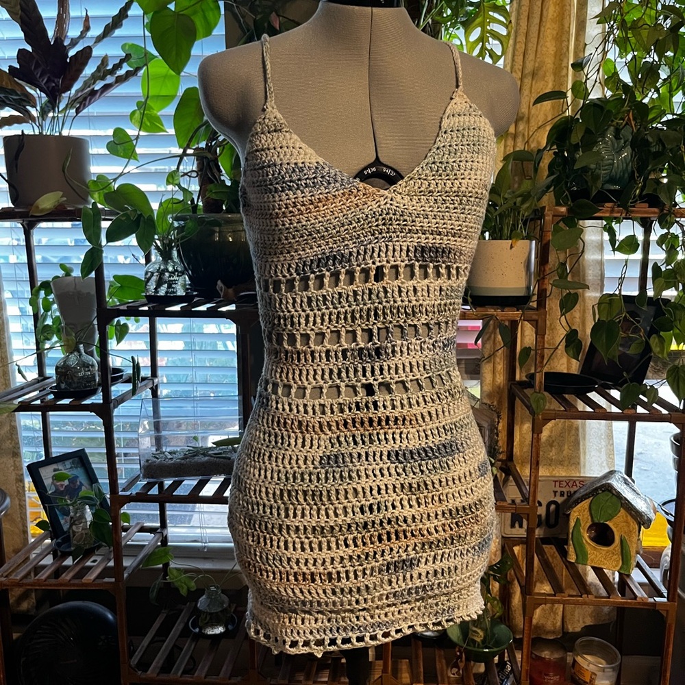 Crochet Strappy Dress